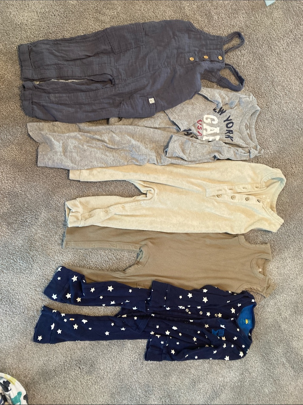 GAP Kids Navy Star One-Piece Pajamas and Assorted One-Pieces Set